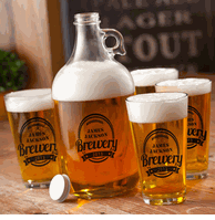 Personalized Growler Set for Groomsmen