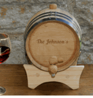 Personalized Mini-Oak Wine Cask for Groomsmen