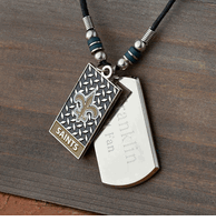 Personalized NFL Dog Tag Necklace
