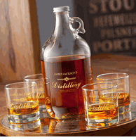 Printed Whiskey Growler Set