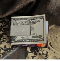 Engraved No-Slip Money Clip for Groomsmen