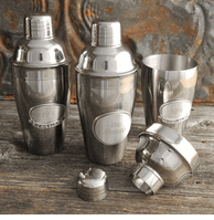 Engraved Stainless Cocktail Shaker for Groomsmen