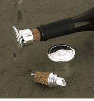 Silver Plated Wine Bottle Stopper/Pourer - Bridesmaid Gifts