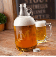 64-Ounce Personalized Beer Growler With Twist-Off Cap - Groomsmen Gifts