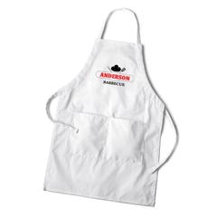 Personalized White Grilling Apron-Groomsmen Gifts