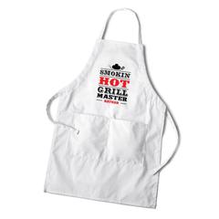 Personalized White Grilling Apron-Groomsmen Gifts