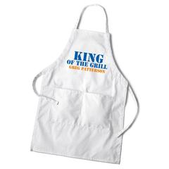 Personalized White Grilling Apron-Groomsmen Gifts